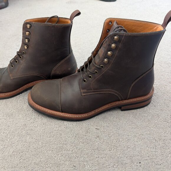 Beckett simonon dowler boot brown pull up leather men's 8.5 - Picture 1 of 5